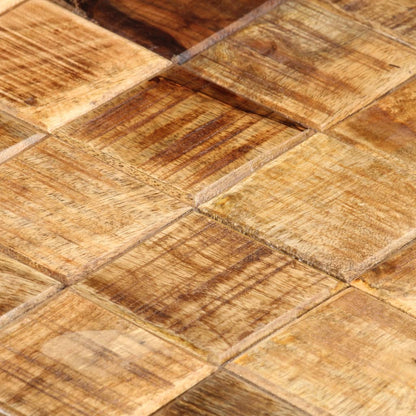 Soffbord Trä 2 st med klossdesign grovt mangoträ