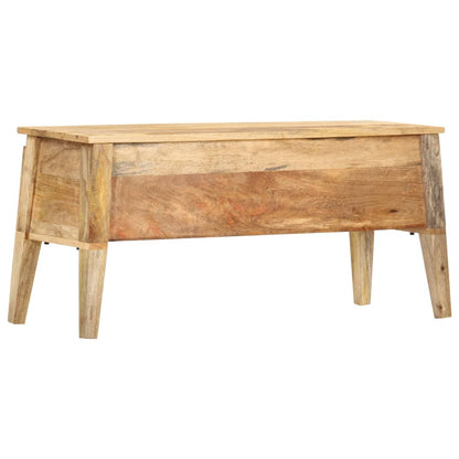 Förvaringskista 90x35x48 cm massivt mangoträ