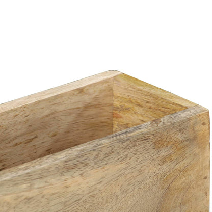 Tidskriftshållare Väggmonterat 30x11x72 cm massivt mangoträ