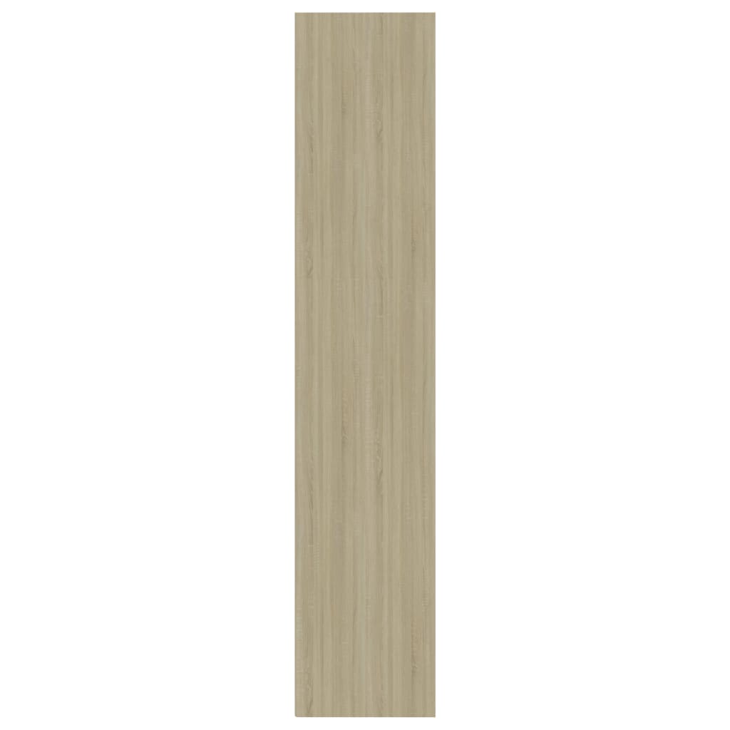 Skåp Vit och Sonoma Ek 40x30x151,5 cm