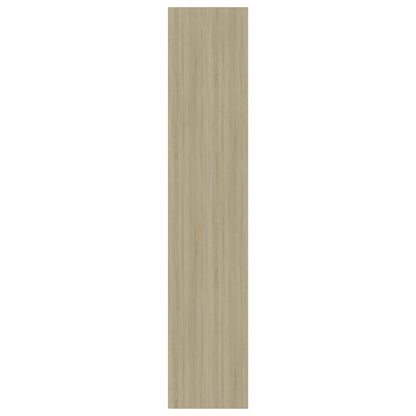 Skåp Vit och Sonoma Ek 40x30x151,5 cm