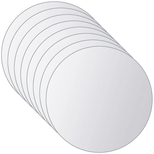 Väggspegel Spegelplattor 16 st runt glas