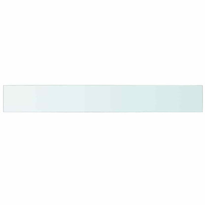Hyllplan 2 st glas genomskinlig 110x15 cm