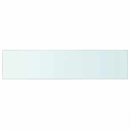 Hyllplan 2 st glas genomskinlig 110x25 cm