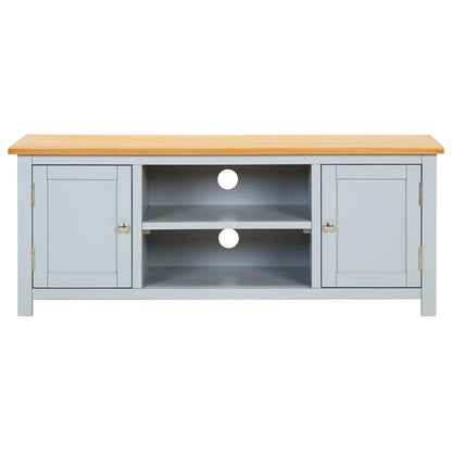TV-bänk 120x35x48 cm massiv ek