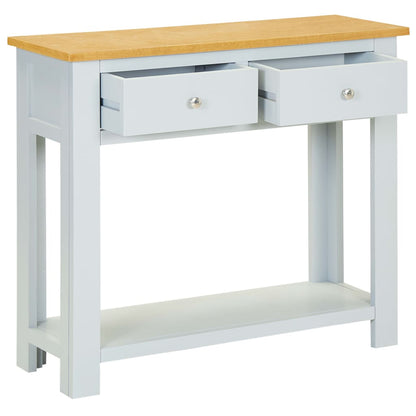 Avlastningsbord 83x30x73 cm massiv ek
