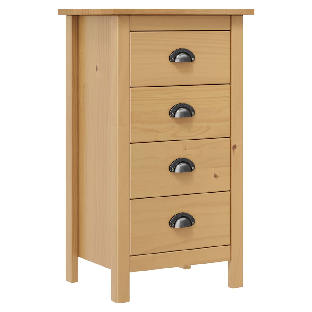 Skänk Trä Hill 46x35x80 cm massiv furu