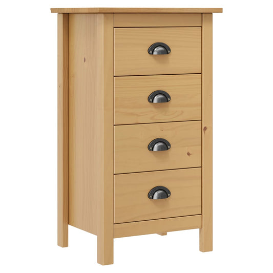 Skänk Trä Hill 46x35x80 cm massiv furu