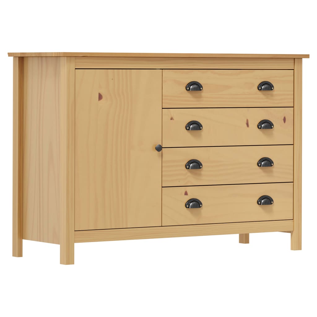 Skänk Trä Hill 120x40x80 cm massiv furu