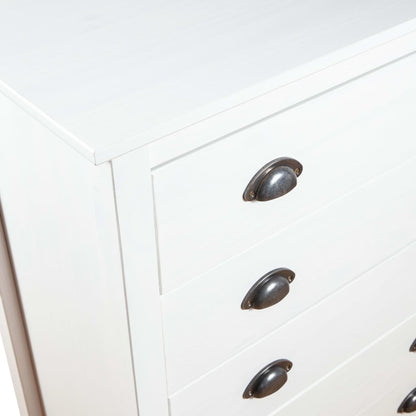 Skänk Trä Hill med 5 lådor 79x40x96,5 cm massiv furu