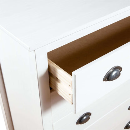 Skänk Trä Hill med 5 lådor 79x40x96,5 cm massiv furu