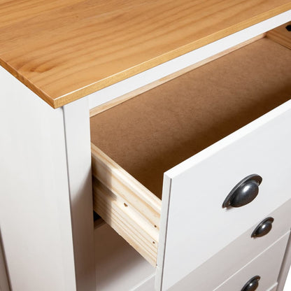 Skänk Trä Hill med 4 lådor 79x40x110 cm massiv furu