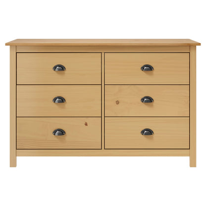 Skänk Trä Hill 125x40x80 cm massiv furu