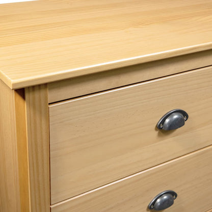 Skänk Trä Hill 125x40x80 cm massiv furu