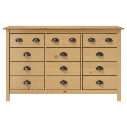 Skänk Trä Hill 130x37x80 cm massiv furu