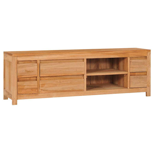 TV-bänk 115x30x40 cm massiv teak