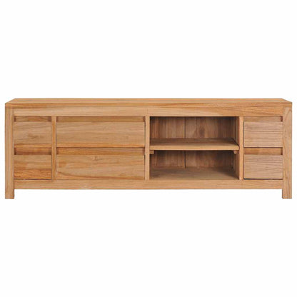 TV-bänk 115x30x40 cm massiv teak