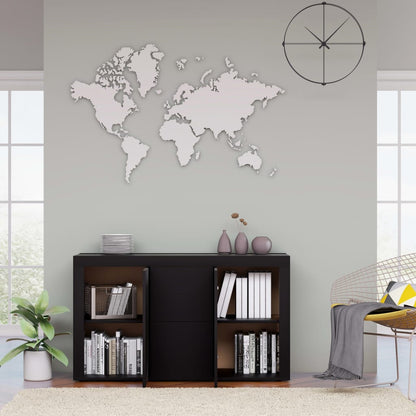 Skänk Svart 120x36x69 cm