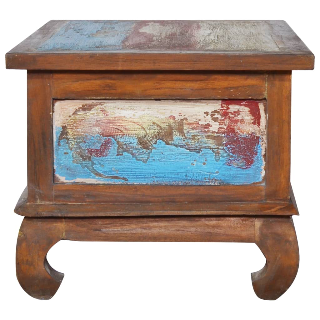 Soffbord Trä 80x50x40 cm återvunnen teak