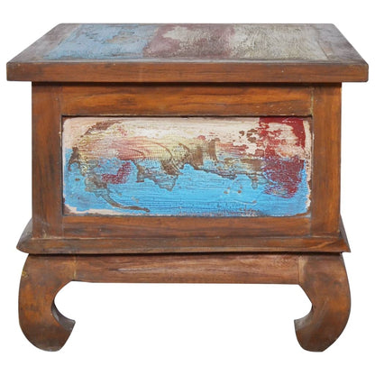 Soffbord Trä 80x50x40 cm återvunnen teak