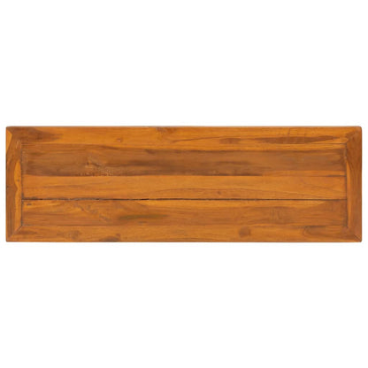 TV-bänk 110x35x40 cm massiv teak