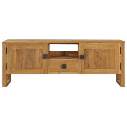 TV-bänk 120x32x45 cm massiv teak