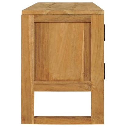 TV-bänk 120x32x45 cm massiv teak