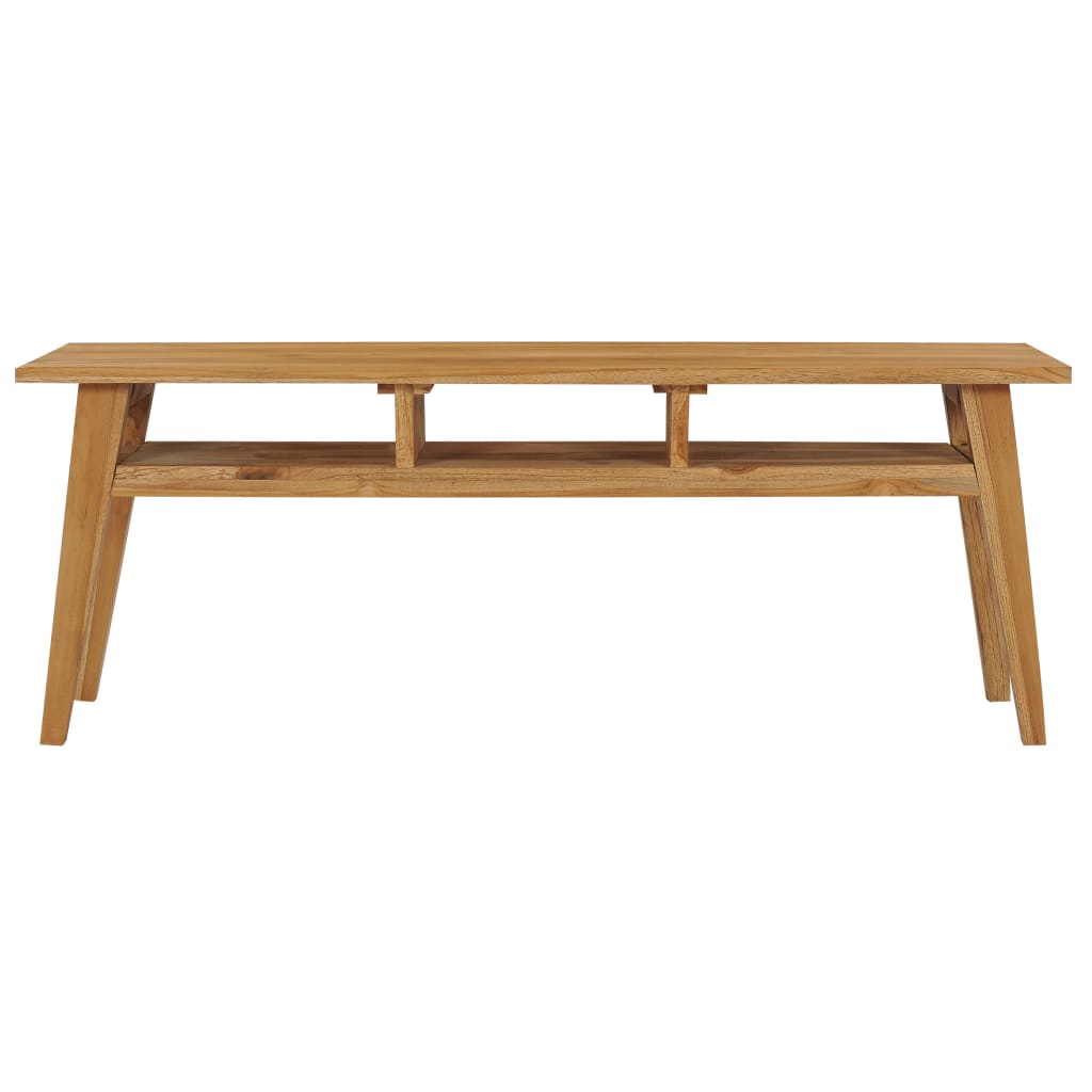 TV-Möbel Trä TV-Bänk 120x35x45 cm massivt teakträ