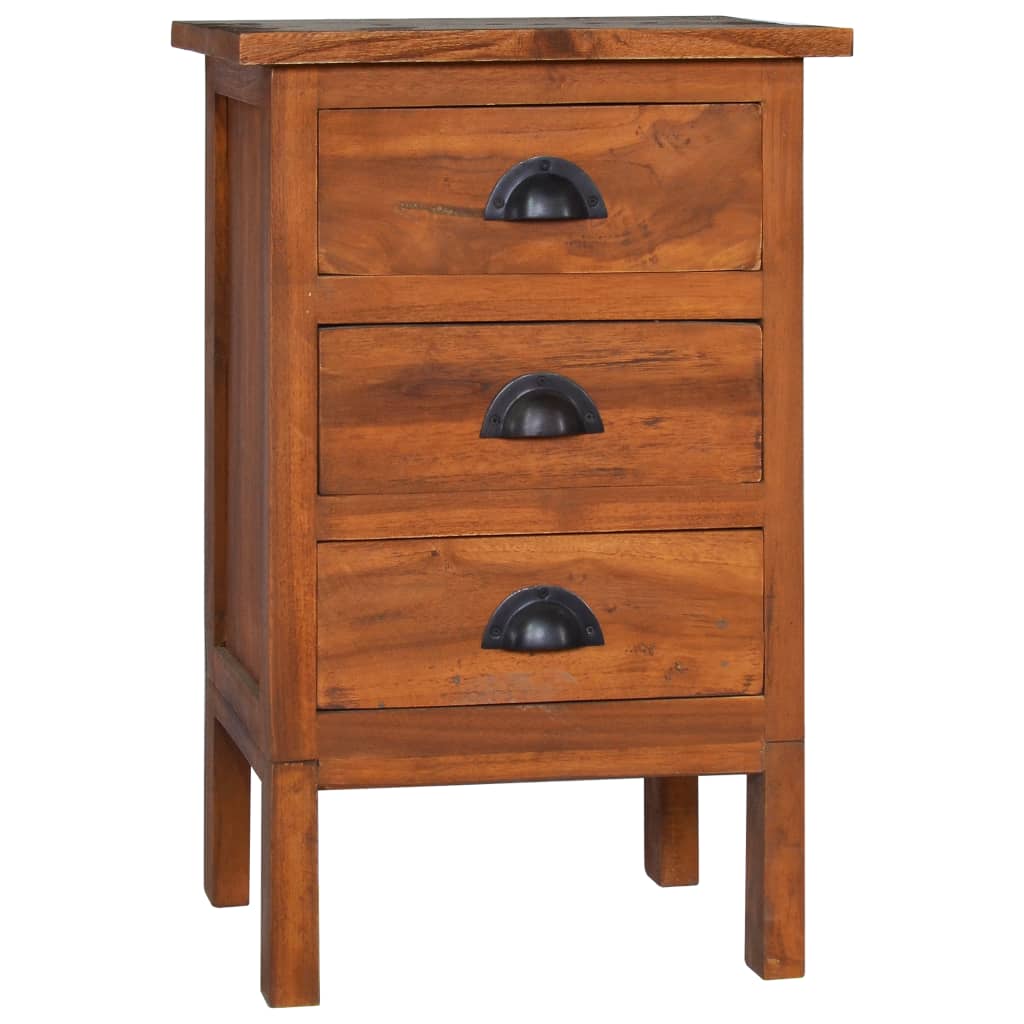 Sängbord 40x35x60 cm massivt teakträ