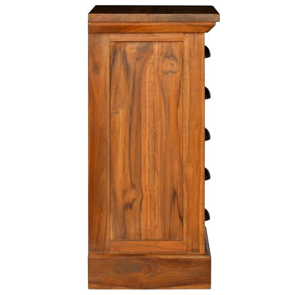 Byrå 5 lådor 35x30x60 cm massiv teak
