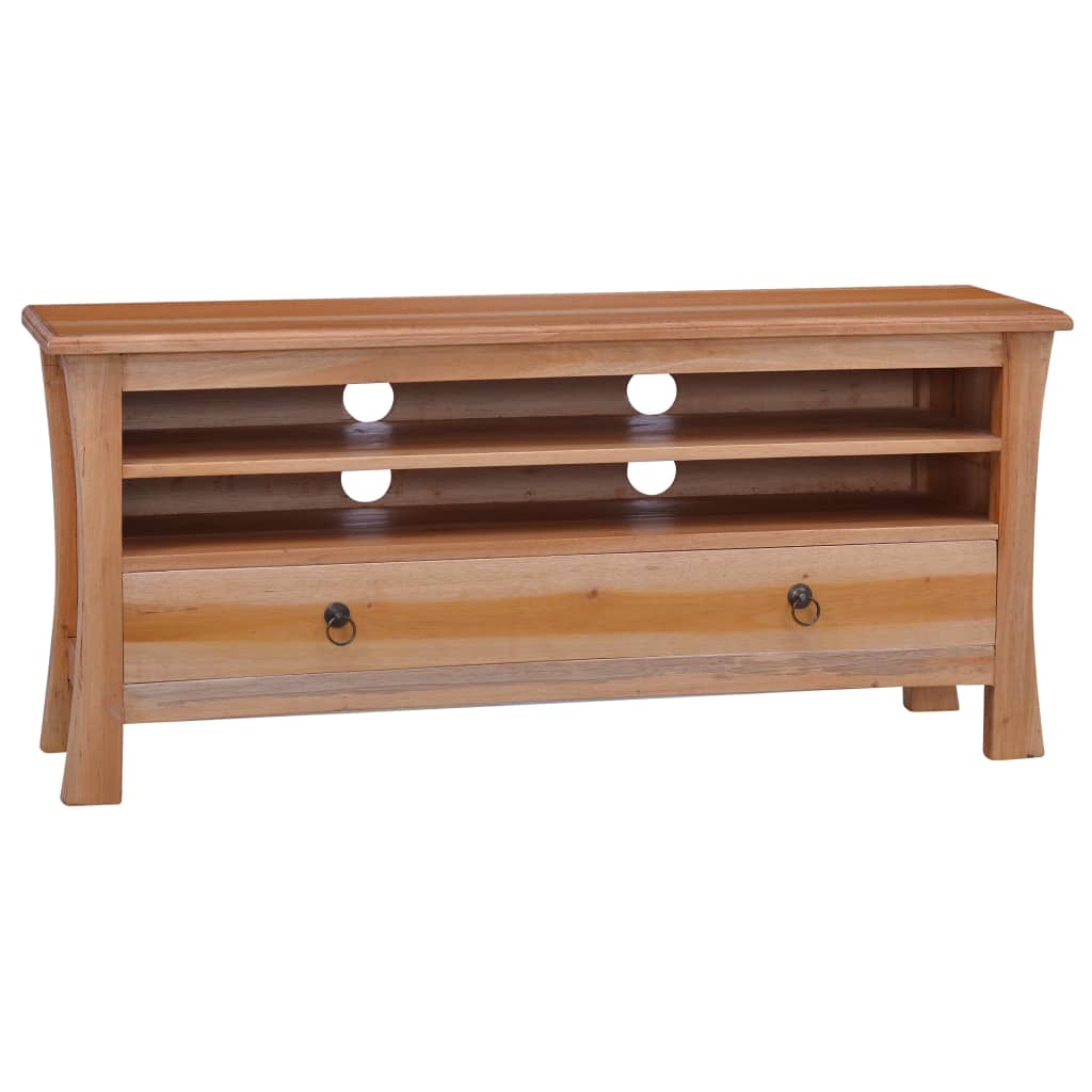TV-bänk 100x30x45 cm massiv mahogny