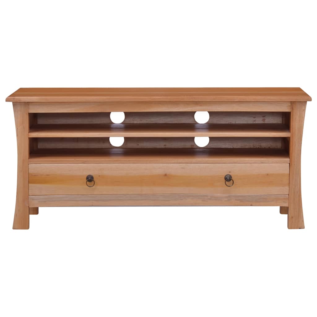 TV-bänk 100x30x45 cm massiv mahogny