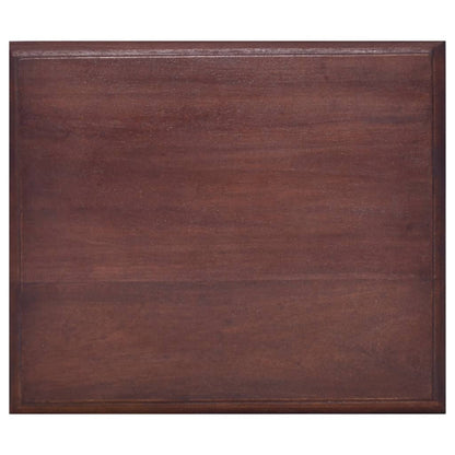 Sängbord klassisk brun 35x30x60 cm massiv mahogny