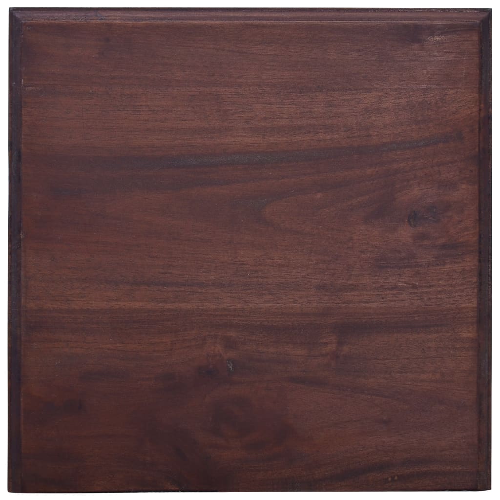 Sängbord klassisk brun massiv mahogny