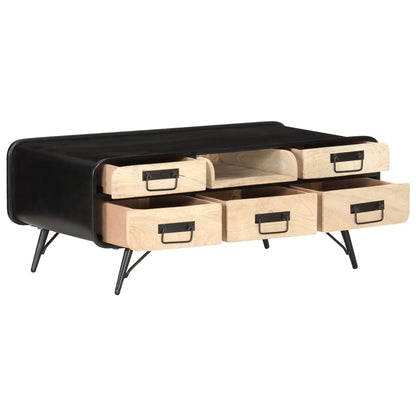 Soffbord Trä 100x50x40 cm massivt mangoträ