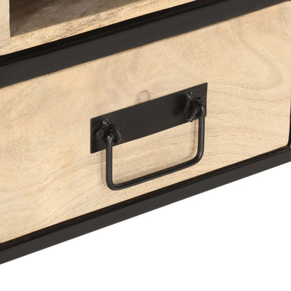 Soffbord Trä 100x50x40 cm massivt mangoträ