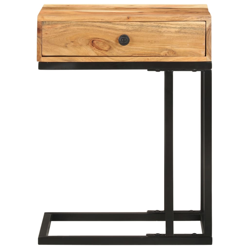 Sidobord Trä U-format 45x30x61cm massivt akaciaträ