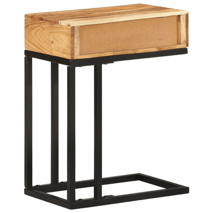 Sidobord Trä U-format 45x30x61cm massivt akaciaträ