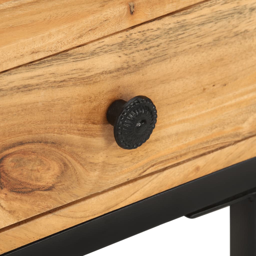 Sidobord Trä U-format 45x30x61cm massivt akaciaträ