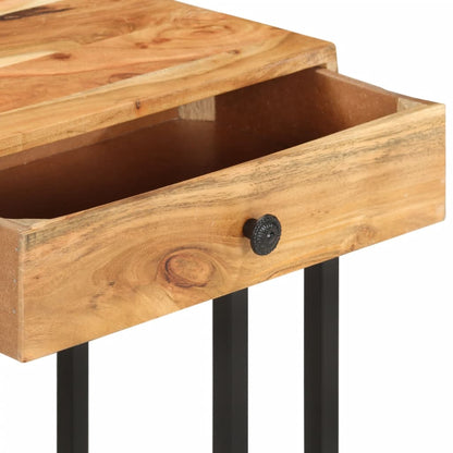 Sidobord Trä U-format 45x30x61cm massivt akaciaträ