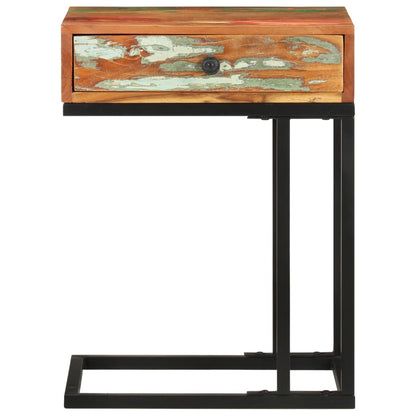 Sidobord Trä U-format 45x30x61 cm massivt återvunnet trä