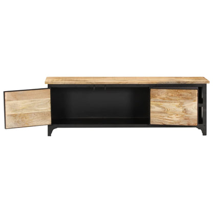 Tv-bänk 120x30x40 cm massivt mangoträ