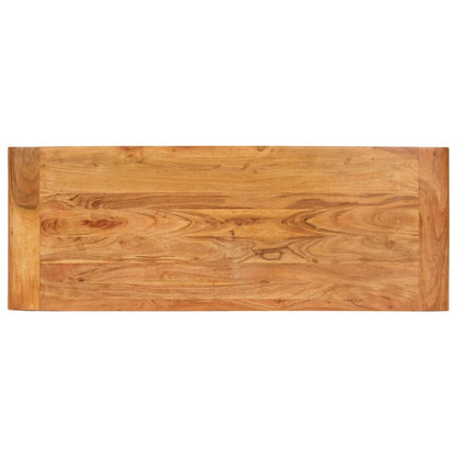 Avlastningsbord 110x40x76 cm massivt akaciaträ honungsfinish
