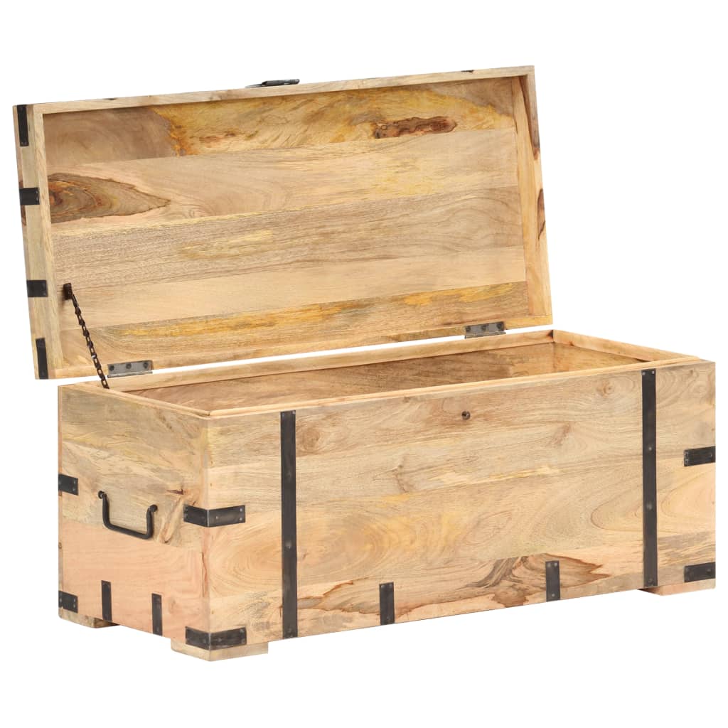 Förvaringskista 90x40x40 cm massivt mangoträ