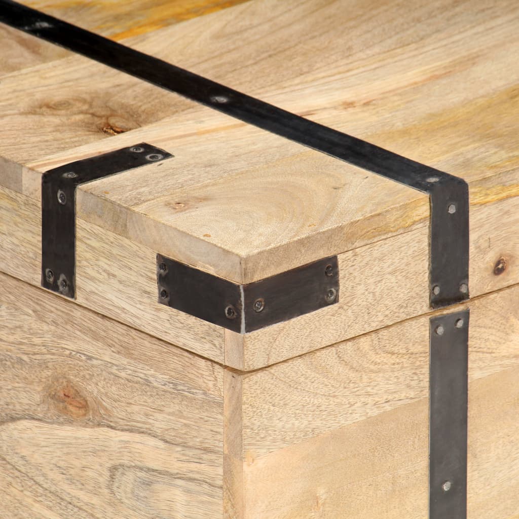 Förvaringskista 90x40x40 cm massivt mangoträ