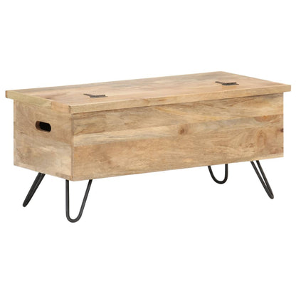 Förvaringskista 90x40x45 cm massivt mangoträ