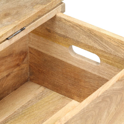 Förvaringskista 90x40x45 cm massivt mangoträ