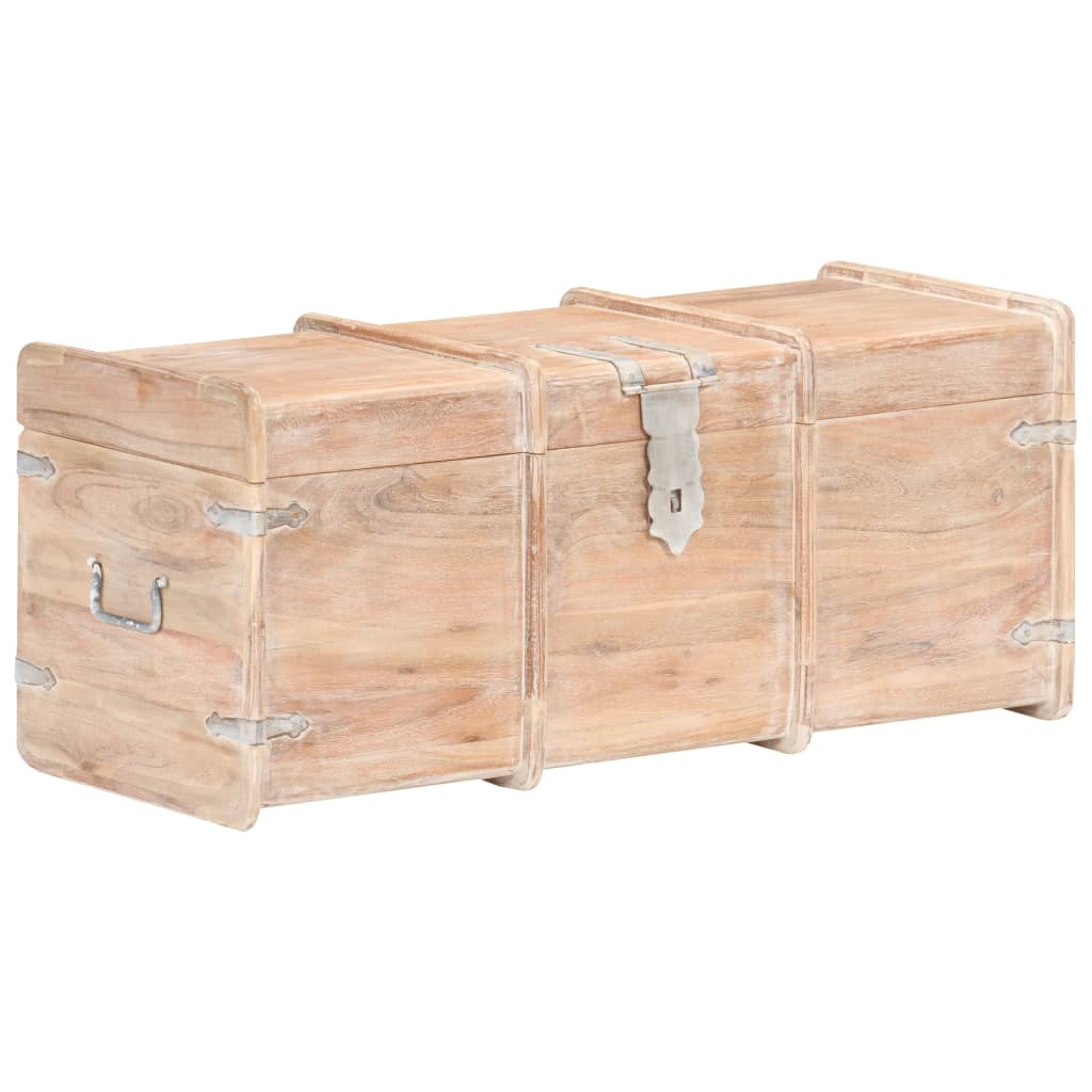 Förvaringskista 90x40x40 cm massivt akaciaträ