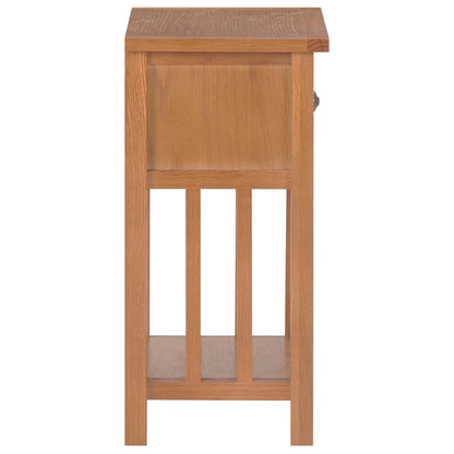 Tidskriftshållare med låda 35x27x55 cm massiv ek