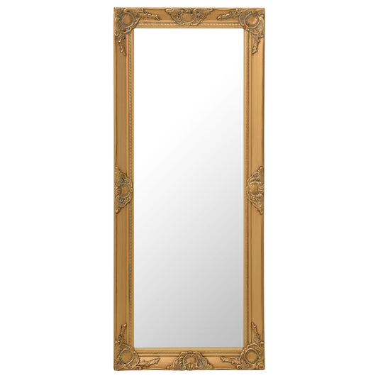 Väggspegel barockstil 50x120 cm guld